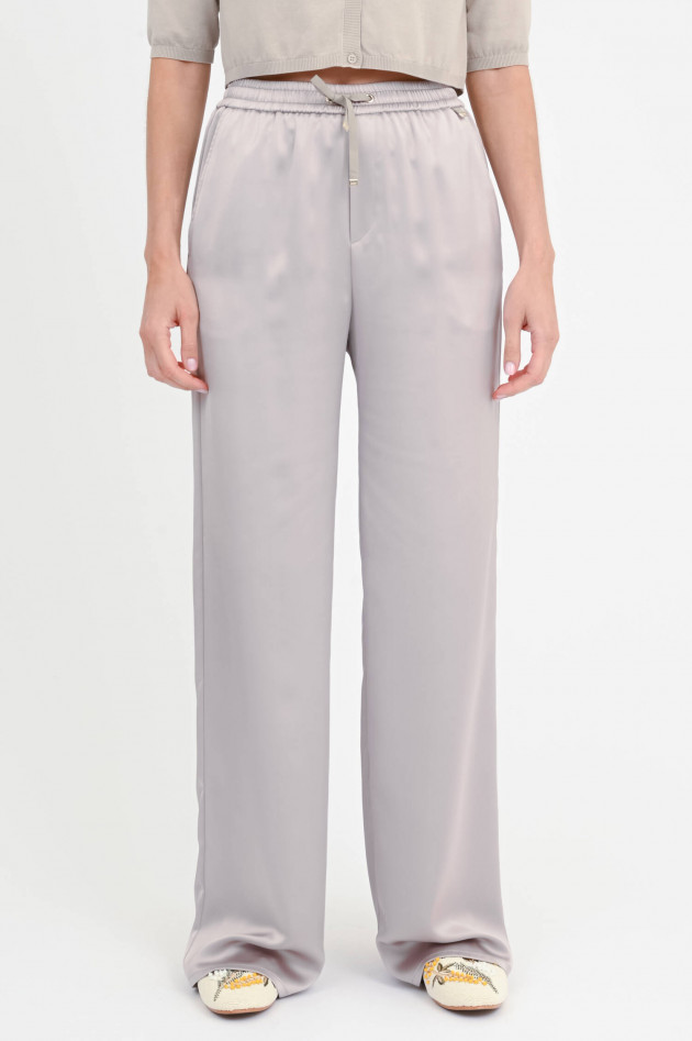 Herno Hose in Satin-Optik in Chantilly