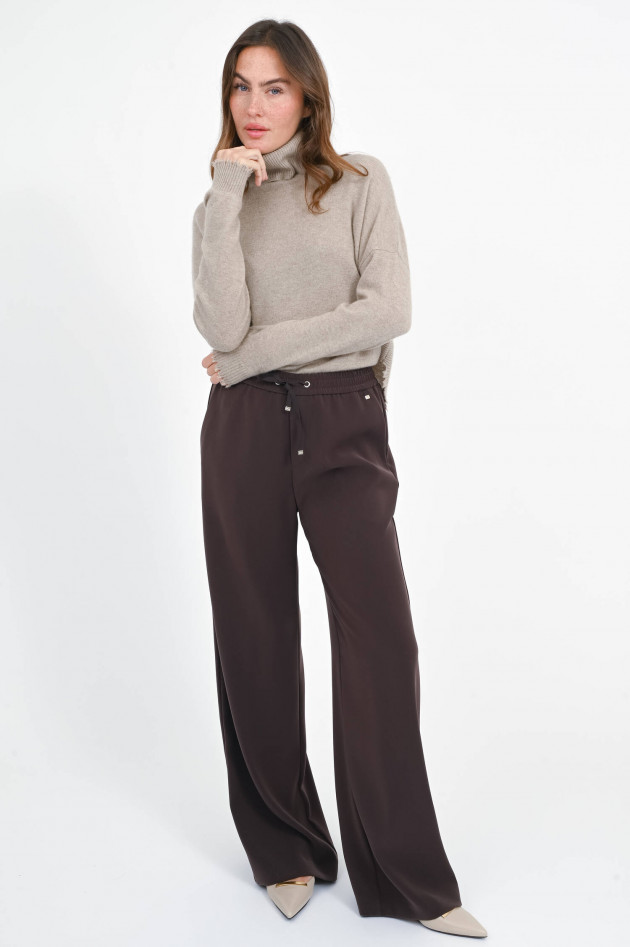 Herno Straight-Leg-Hose in Braun