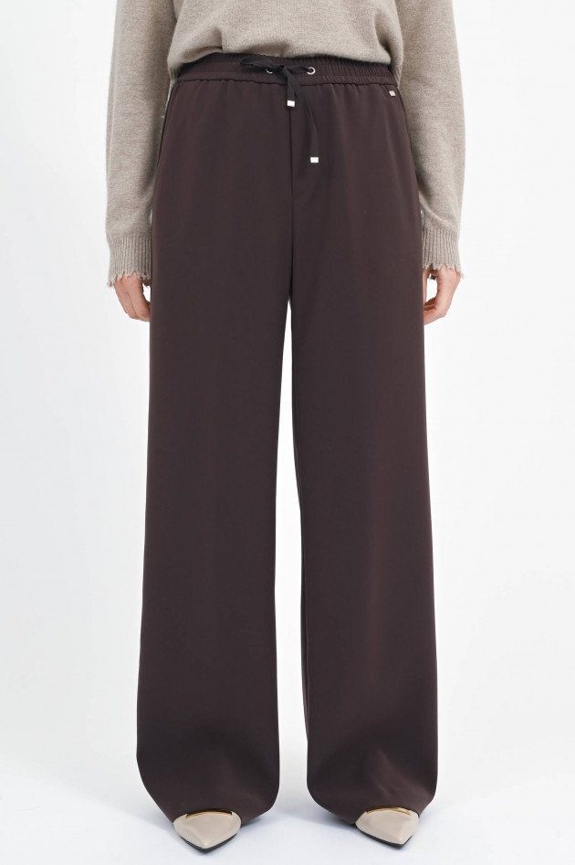 Herno Straight-Leg-Hose in Braun