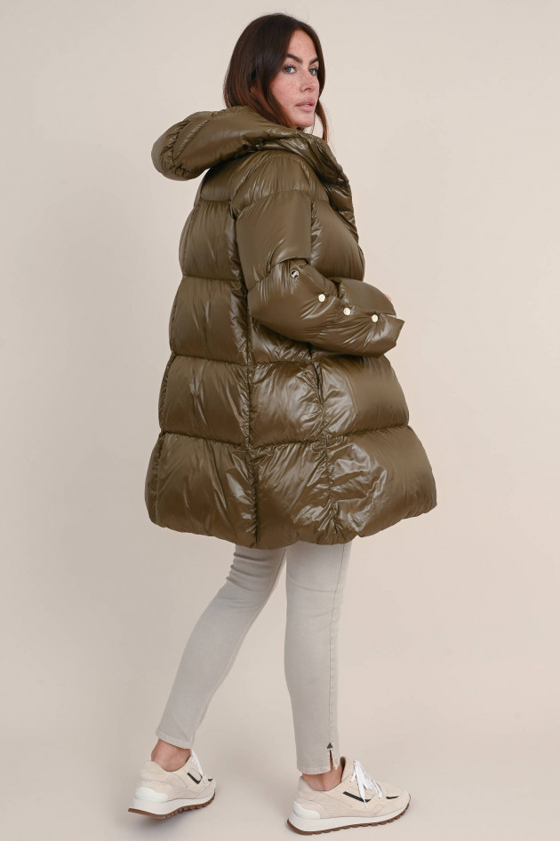 Herno Gesteppte Daunenjacke in Oliv