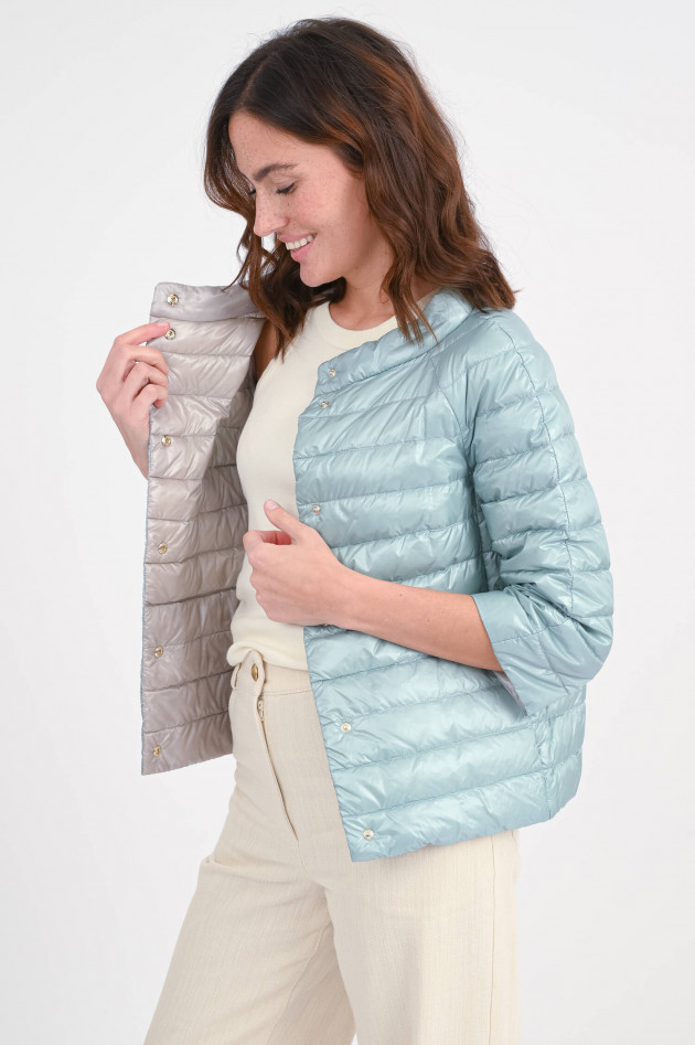 Herno Wendejacke in Mint/Beige