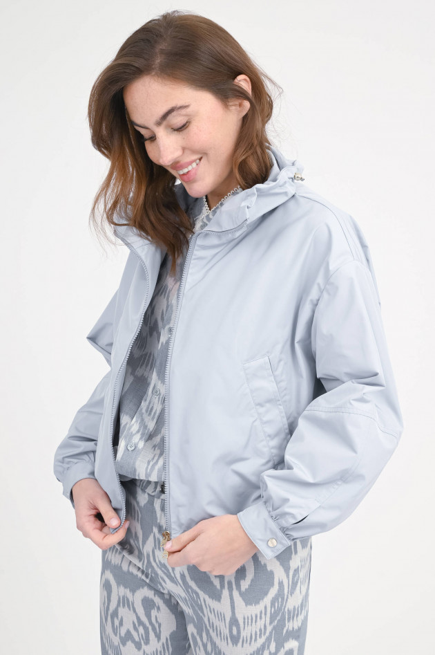 Herno Jacke mit hohem Stehkragen in Hellblau