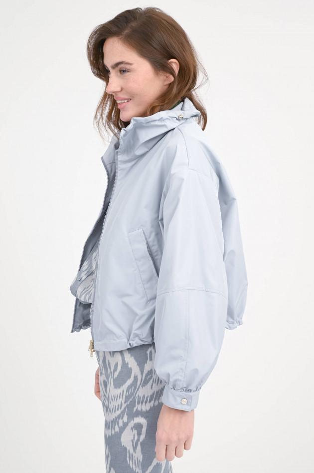 Herno Jacke mit hohem Stehkragen in Hellblau