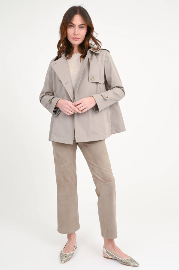 Herno Kurzer Trenchcoat in Taupe