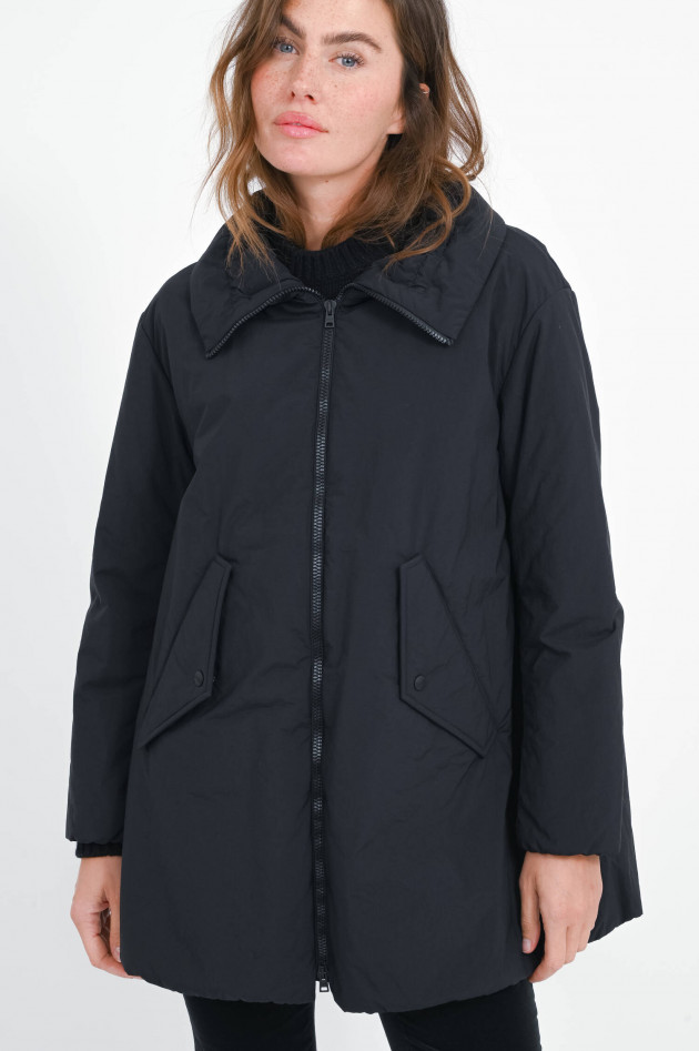Herno Windbreaker mit stylischem Kragen in Black