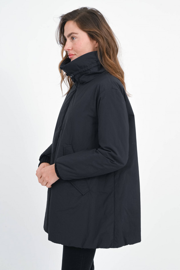 Herno Windbreaker mit stylischem Kragen in Black