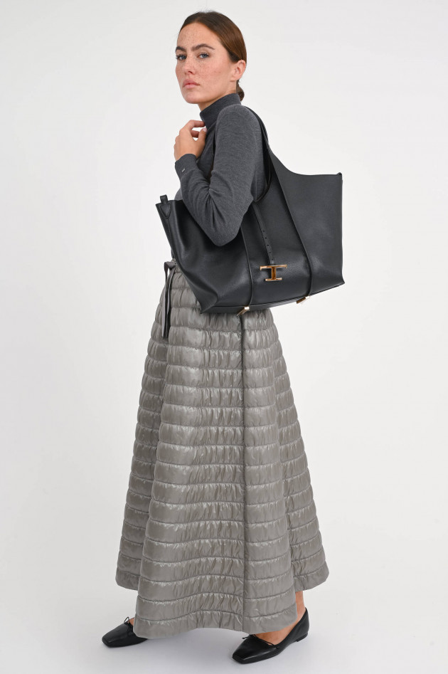 Herno Hybrid-Kleid mit Stepp-Detail in Grau