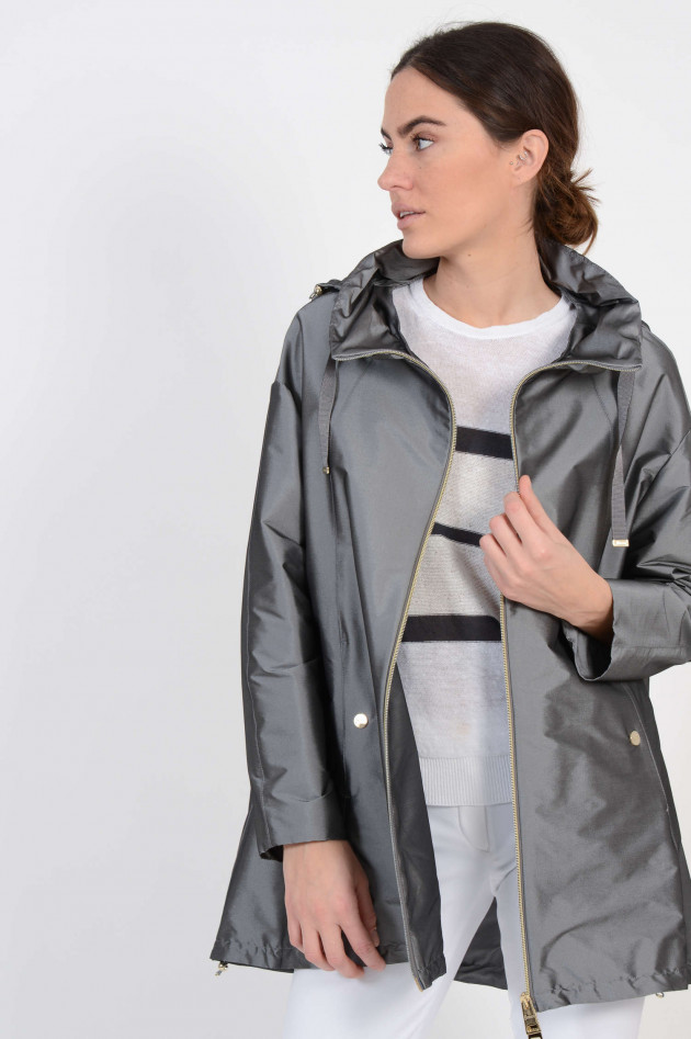 Herno Jacke aus Nylonstretch in Silber