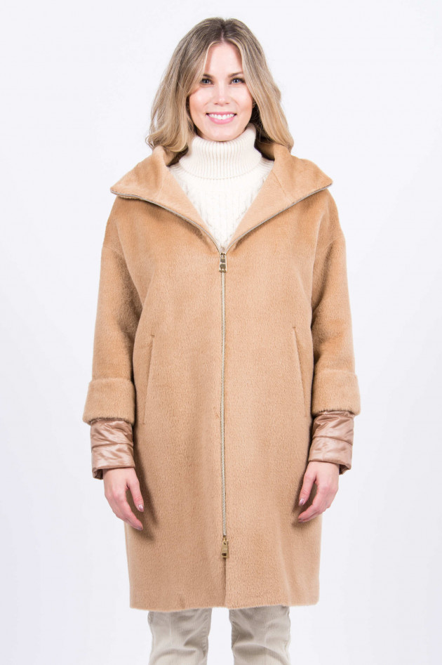 Herno Wollmantel in Camel