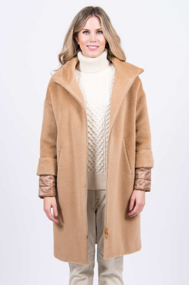 Herno Wollmantel in Camel