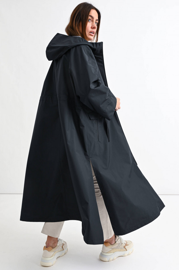 Herno Oversized Maxi-Funktionsmantel in Schwarz