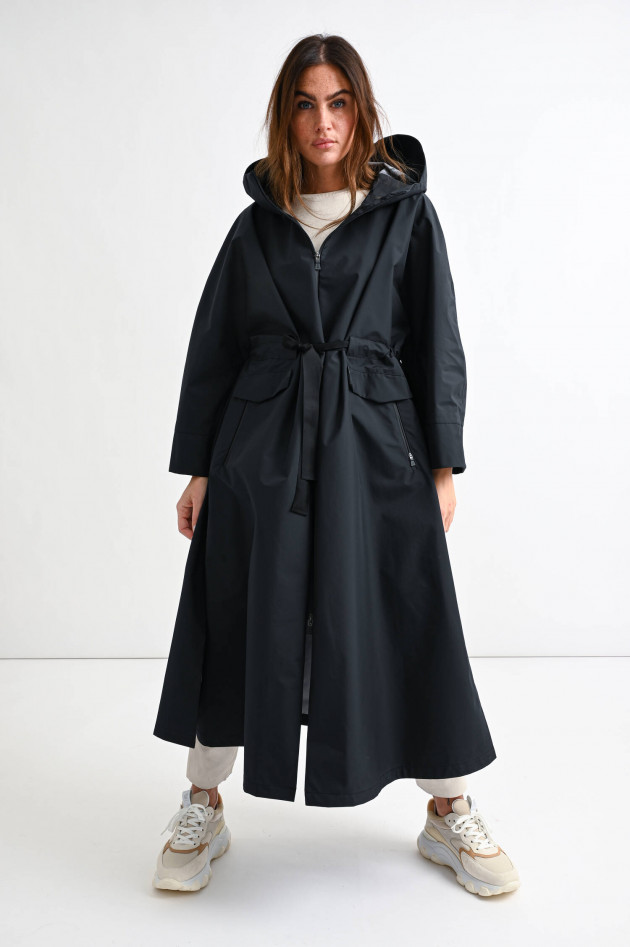 Herno Oversized Maxi-Funktionsmantel in Schwarz