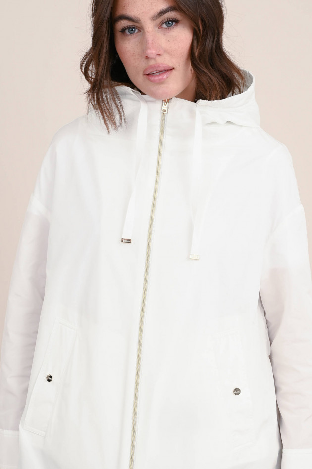 Herno Leichter Parka mit Kapuze in Weiß