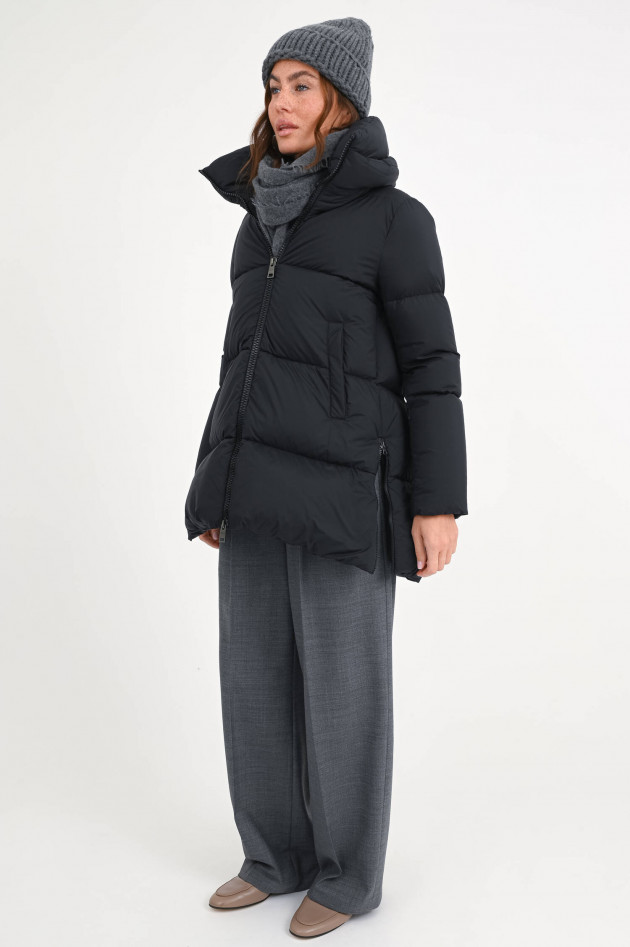 Herno Steppjacke mit Stehkragen in Schwarz