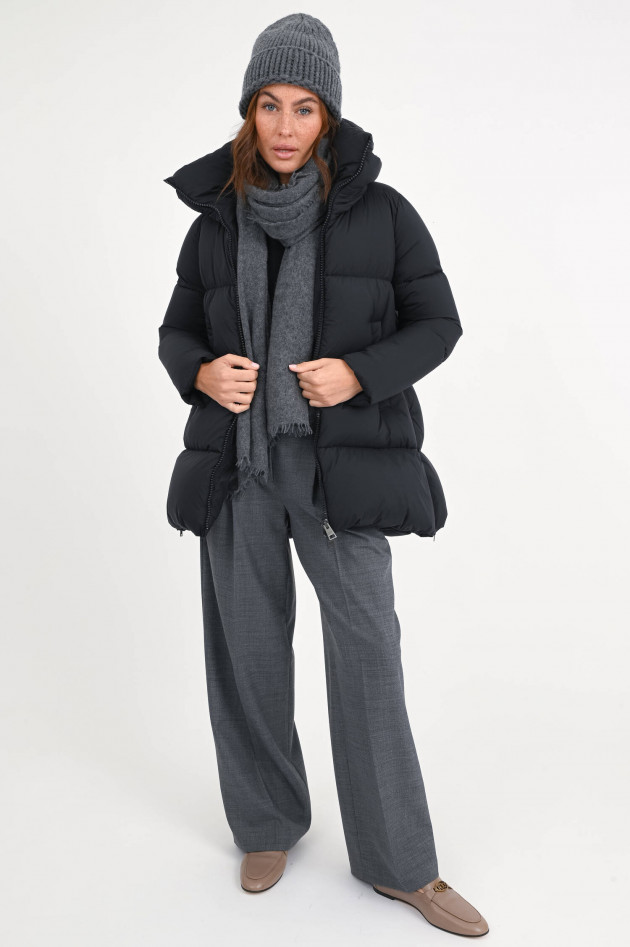 Herno Steppjacke mit Stehkragen in Schwarz