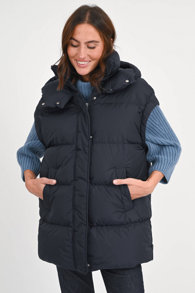 Herno Kurzer Steppmantel in Midnight