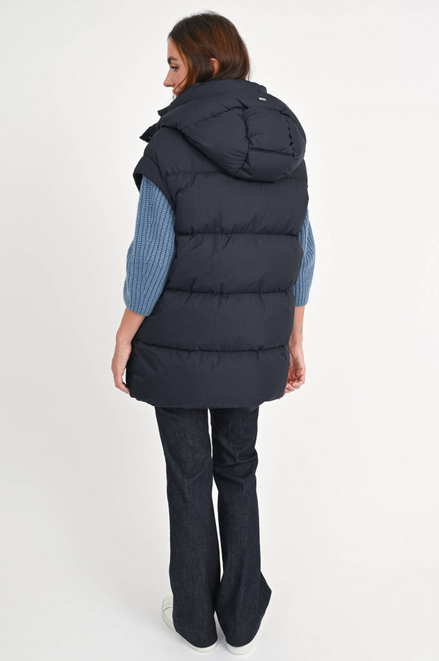 Herno Kurzer Steppmantel in Midnight