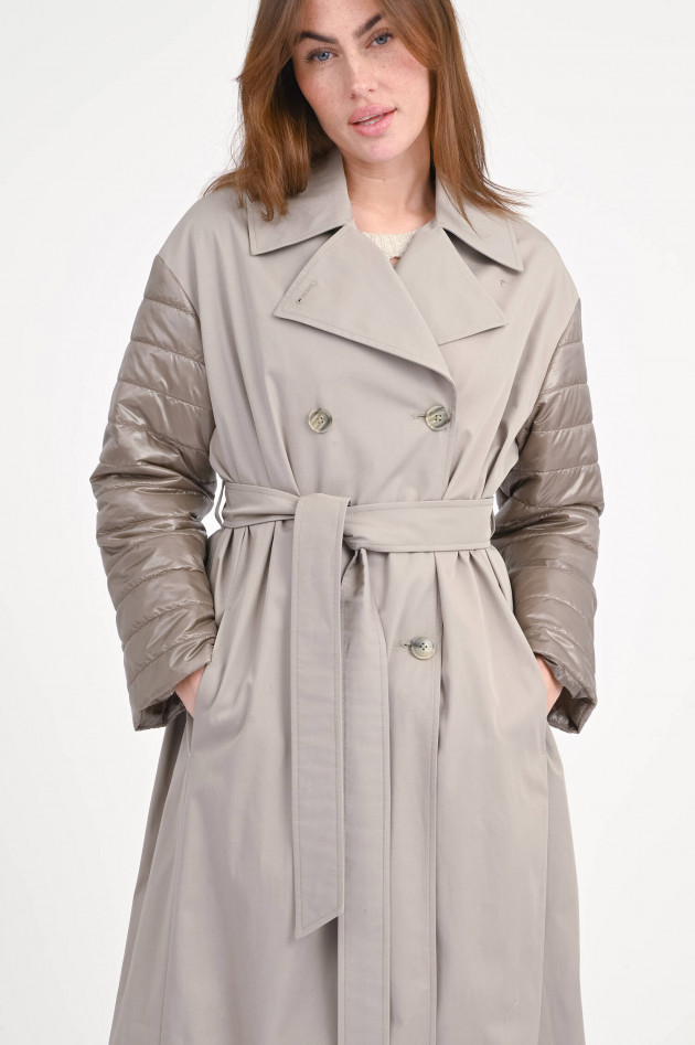 Herno Hybrid-Trenchcoat in Tortora