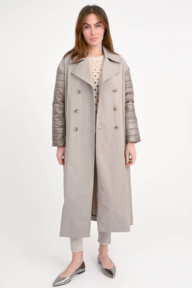 Herno Hybrid-Trenchcoat in Tortora