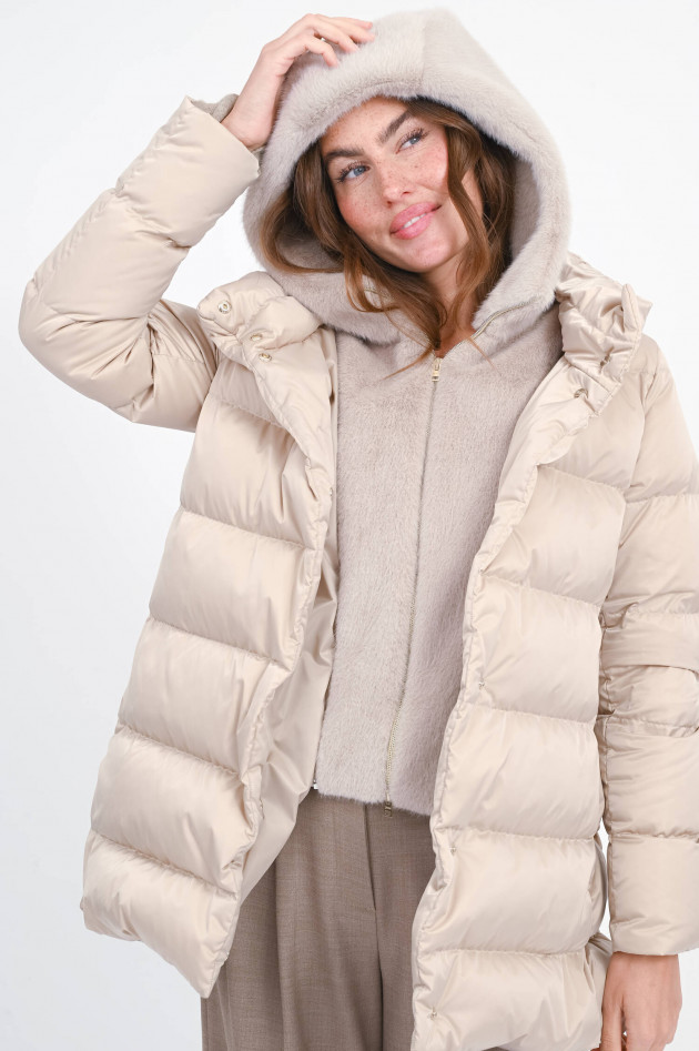 Herno Hybrid Jacke mit Kapuze in Chantilly
