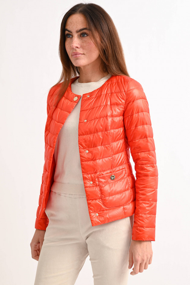 Herno Steppjacke mit aufgesetzten Taschen in Orange