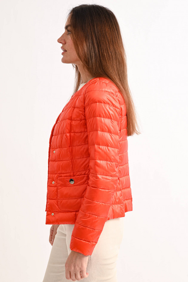 Herno Steppjacke mit aufgesetzten Taschen in Orange