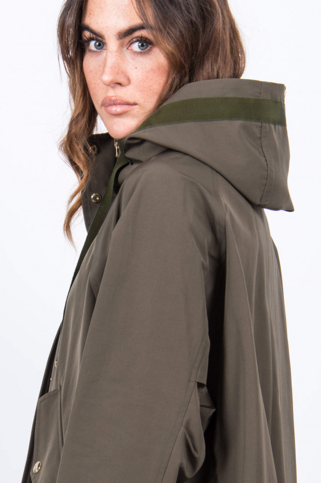 Herno Kurzer Parka in Oliv