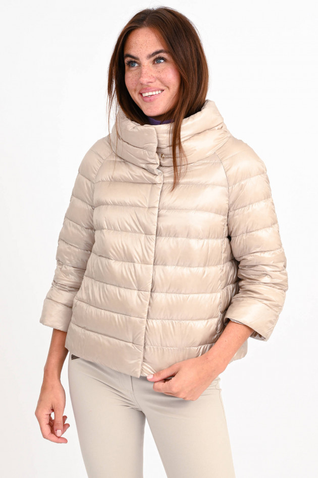 Herno Daunenjacke mit 3/4-Arm in Champagner