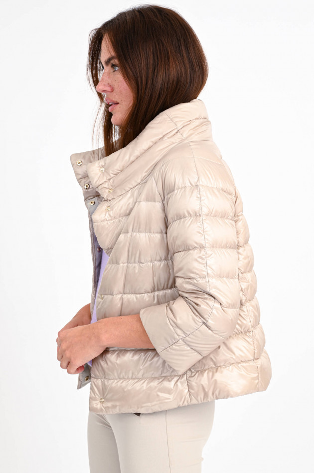 Herno Daunenjacke mit 3/4-Arm in Champagner