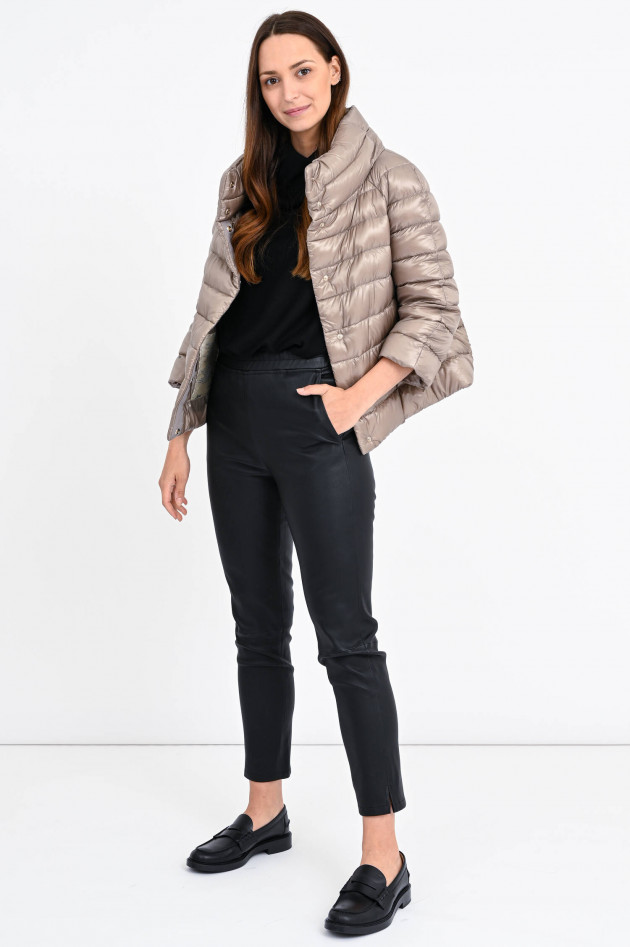 Herno Daunenjacke mit 3/4-Arm in Taupe