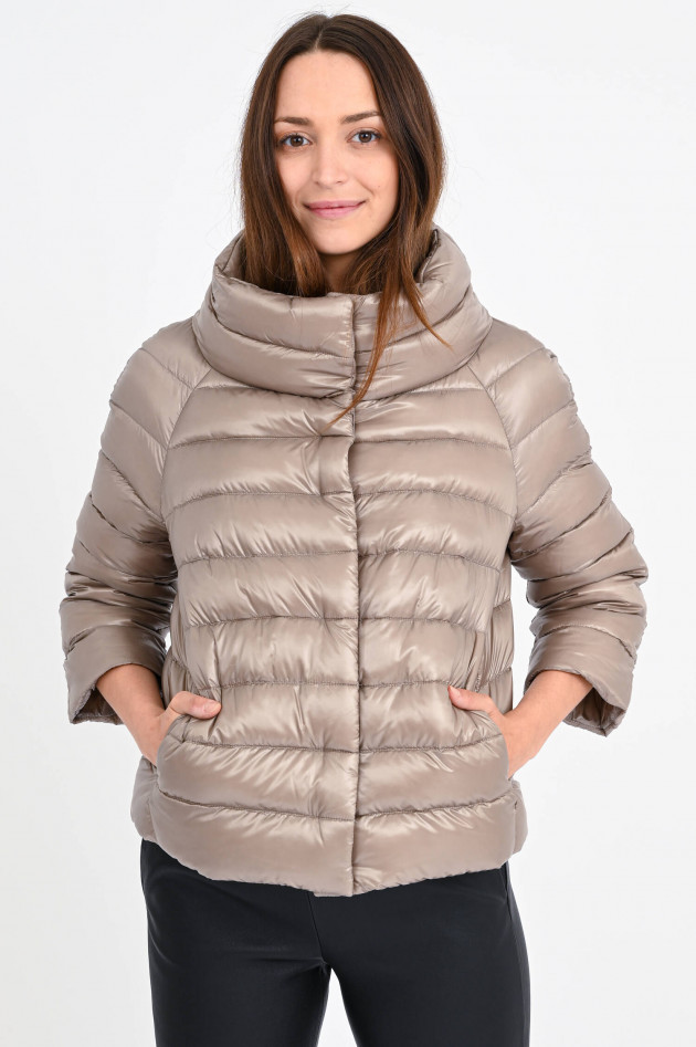 Herno Daunenjacke mit 3/4-Arm in Taupe