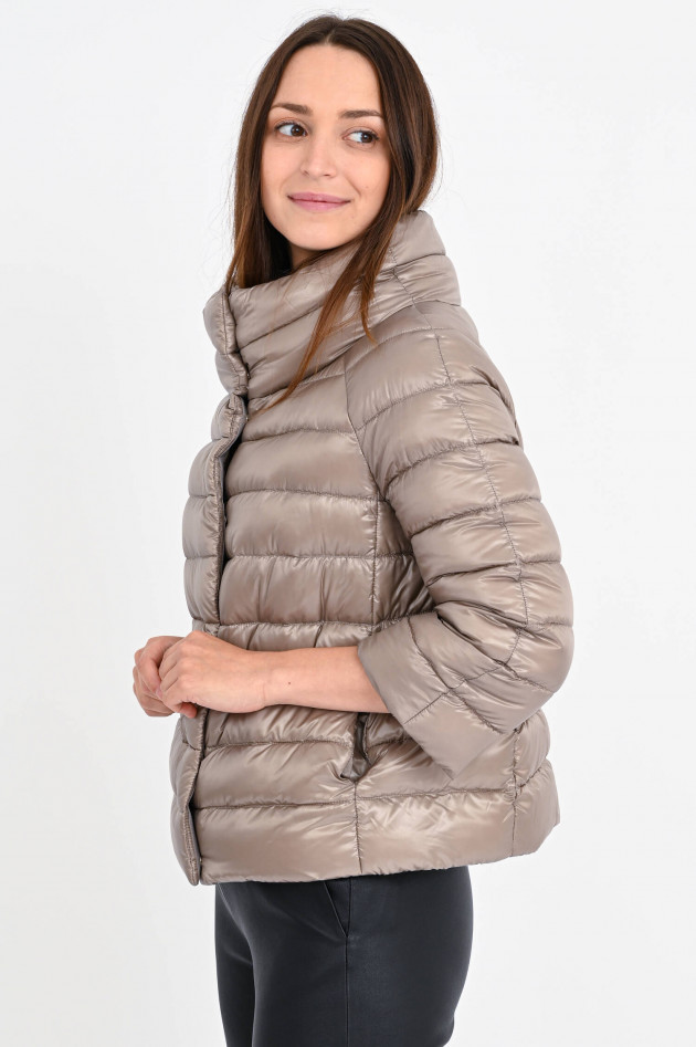 Herno Daunenjacke mit 3/4-Arm in Taupe