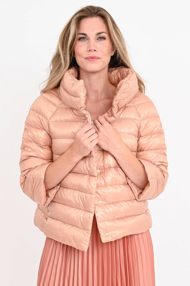 Herno Daunenjacke mit 3/4-Arm in Grapefruit