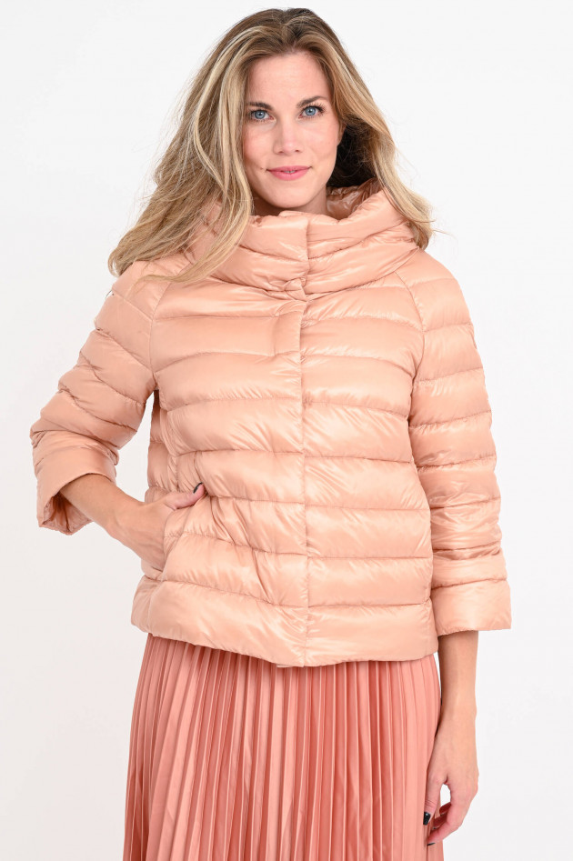 Herno Daunenjacke mit 3/4-Arm in Grapefruit