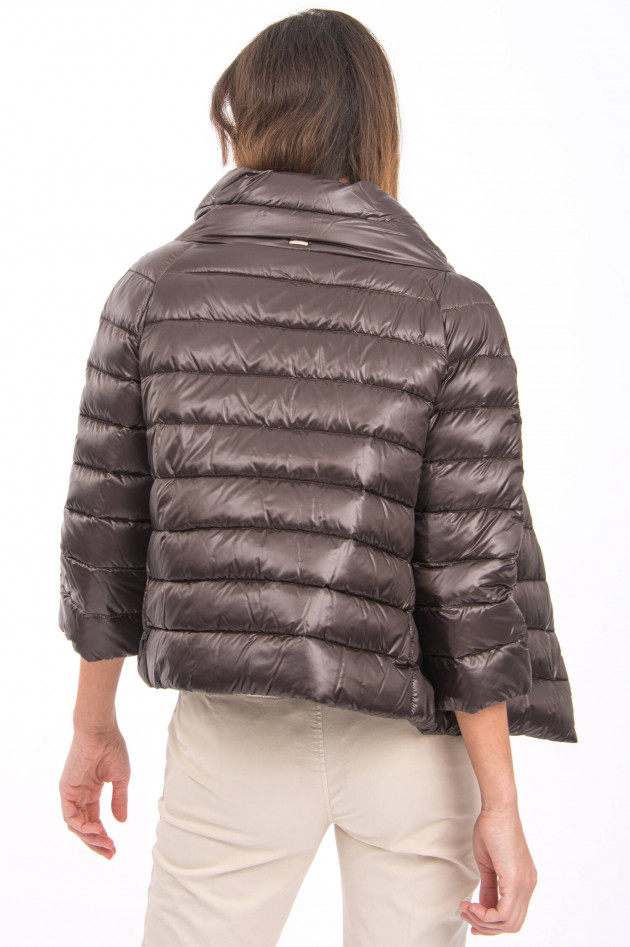 Herno Daunenjacke mit 3/4-Arm in Espresso