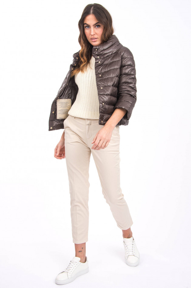 Herno Daunenjacke mit 3/4-Arm in Espresso