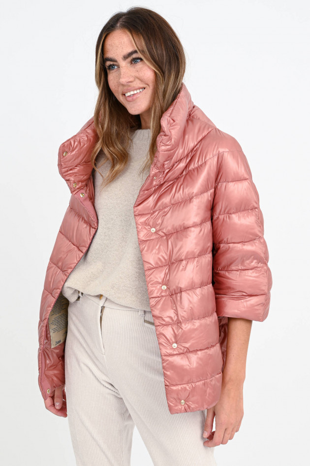 Herno Daunenjacke mit Stehkragen in Rose