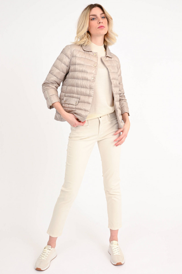 Herno Kurze Daunenjacke in Beige