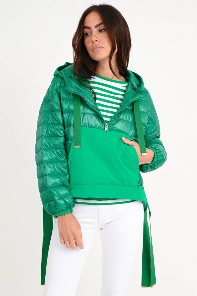 Herno Daunen-Sweater in Smaragdgrün