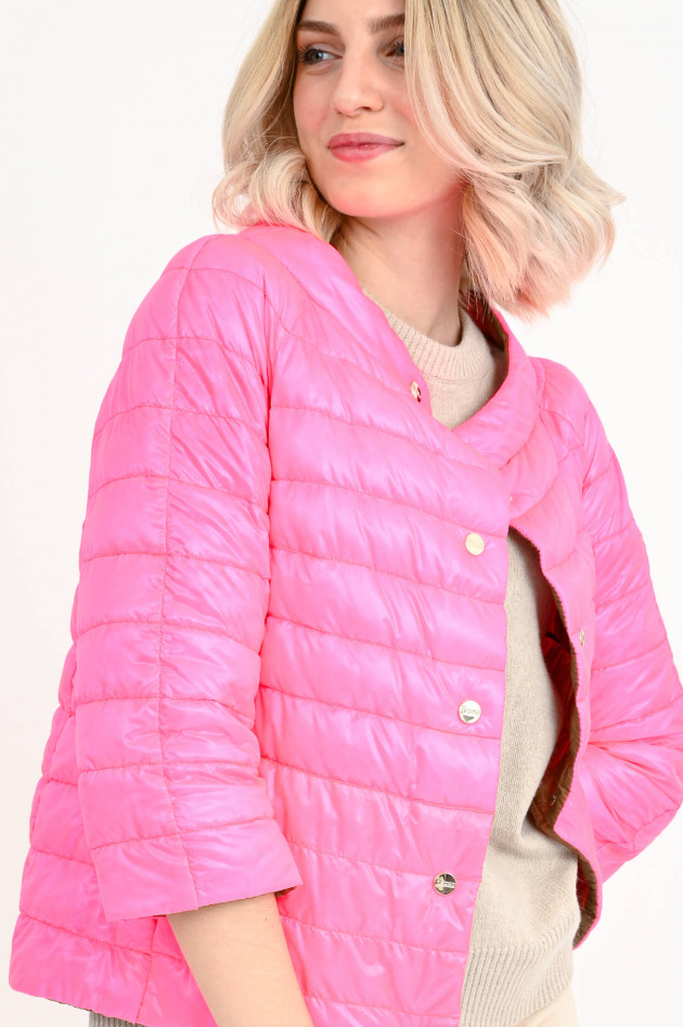 Herno Leichte Wendejacke in Braun/Pink