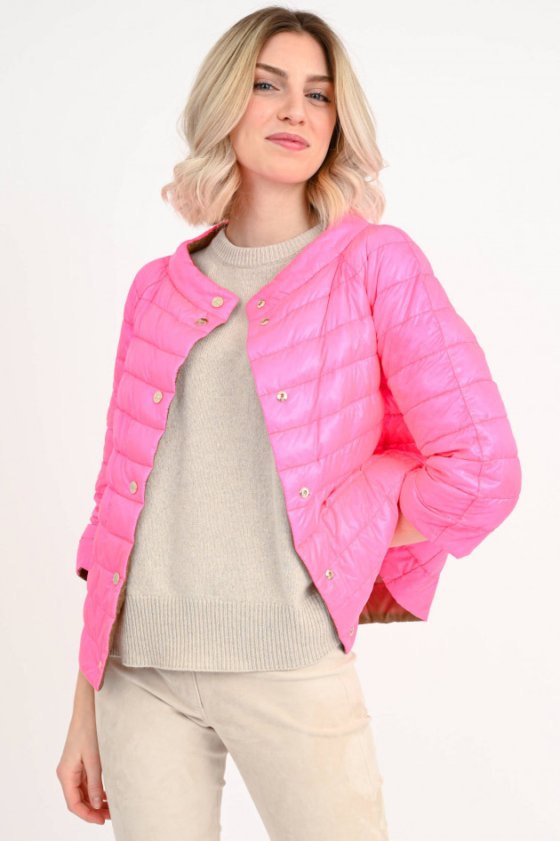 Herno Leichte Wendejacke in Braun/Pink