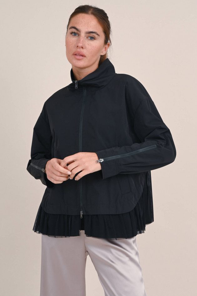 Herno Jacke mit Tüll-Details in Schwarz