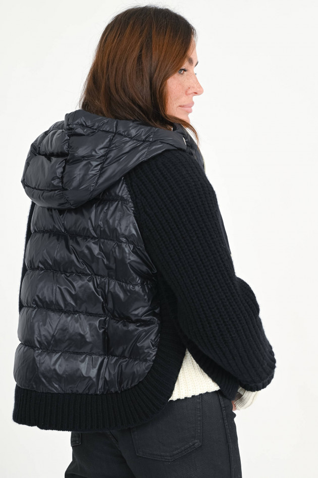 Herno Bomber Strickjacke in Schwarz