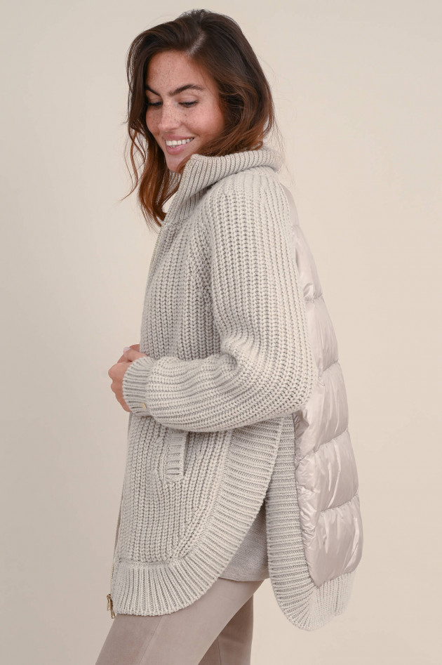 Herno Strickjacke mit Steppung in Natur