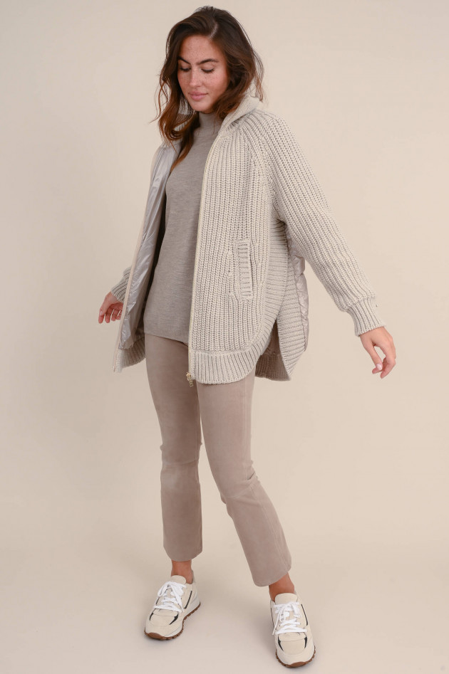 Herno Strickjacke mit Steppung in Natur