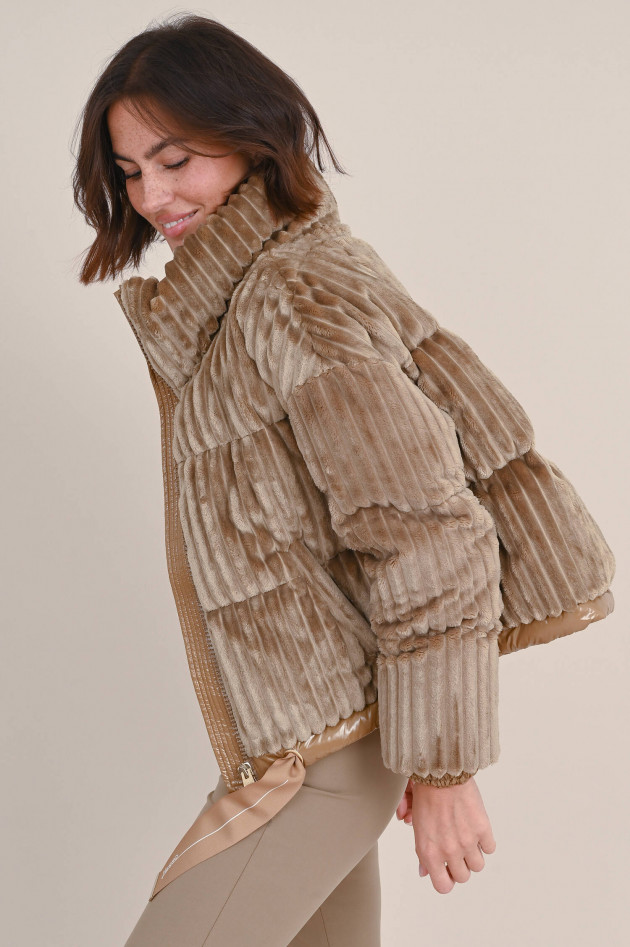 Herno Velvet Daunenjacke in Camel