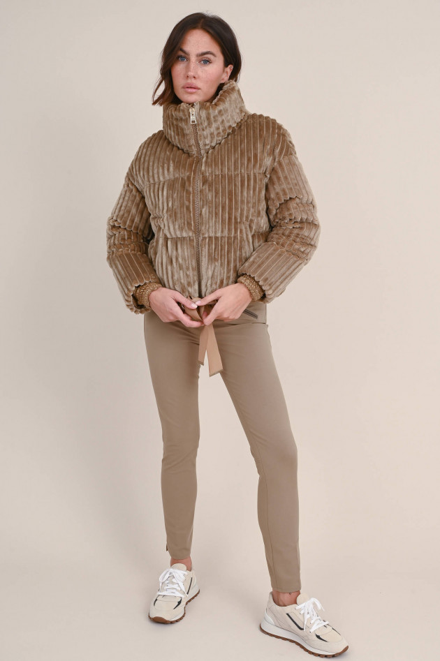 Herno Velvet Daunenjacke in Camel