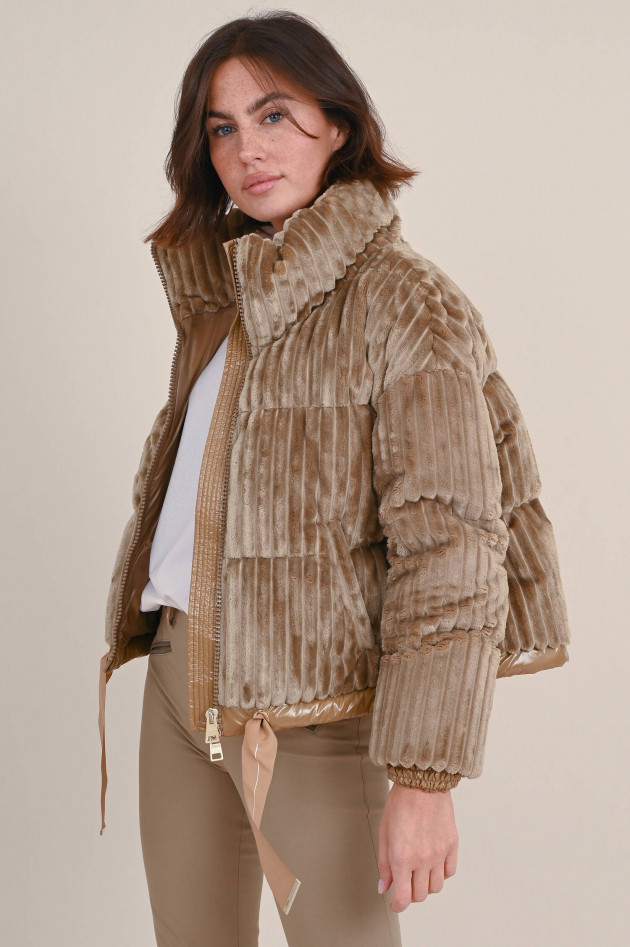Herno Velvet Daunenjacke in Camel