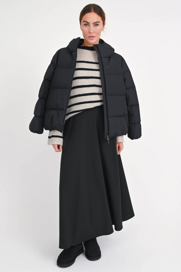 Herno Stepp-Jacke in mattem Schwarz