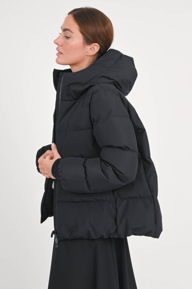 Herno Stepp-Jacke in mattem Schwarz